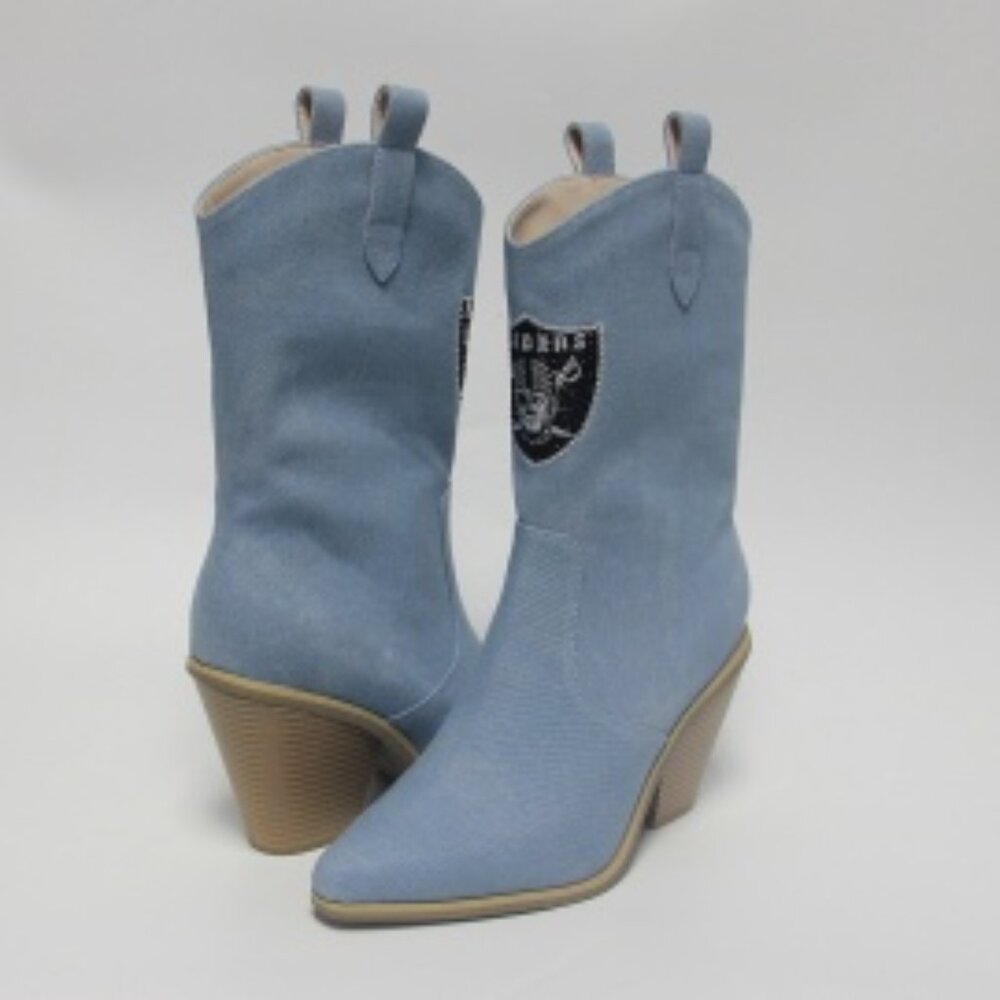 NFL Licensed Las Vegas Raiders Denim Short Boot